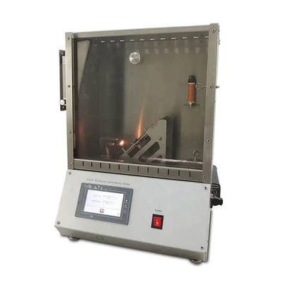 Good price 45 Degree Flammability Flame Testing Equipment For Material Fire Safety Evaluation online